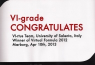 Virtual-Formula: la squadra UniSalento vince la competizione internazionale