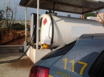 Il gasolio sequestrato